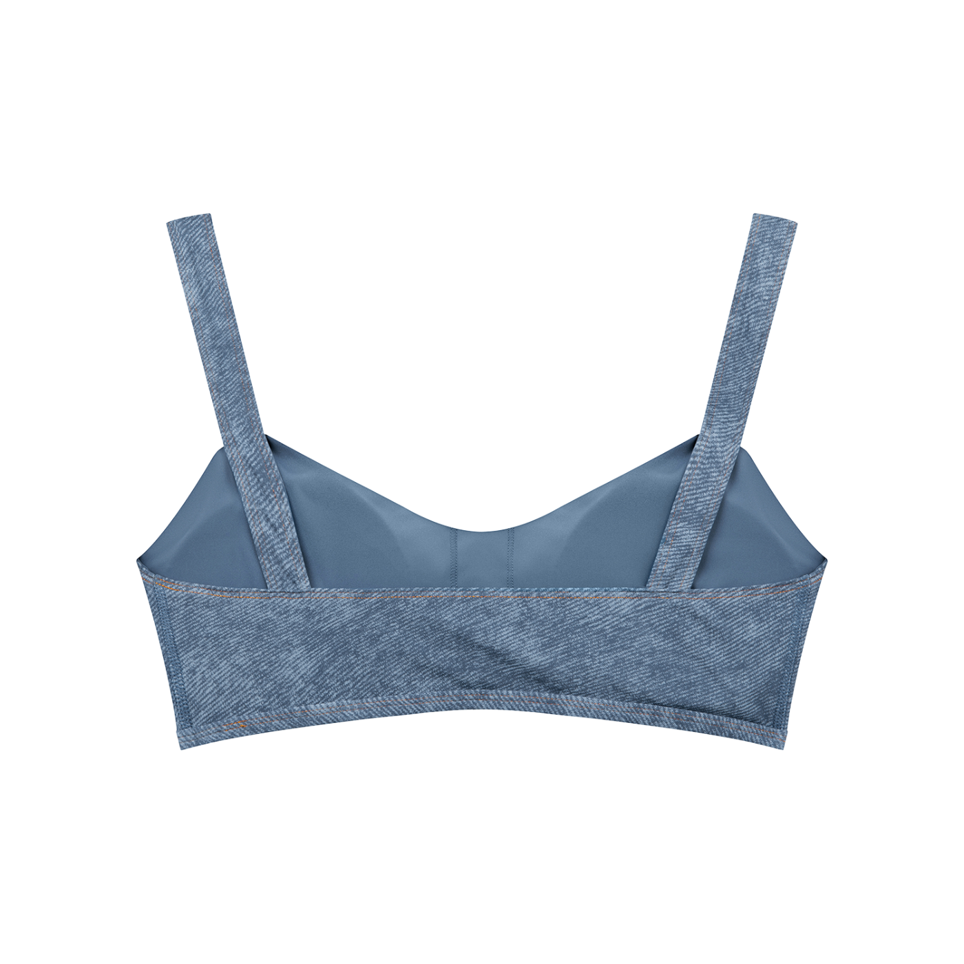 Rayselli Women's Faux Denim Sports Bra