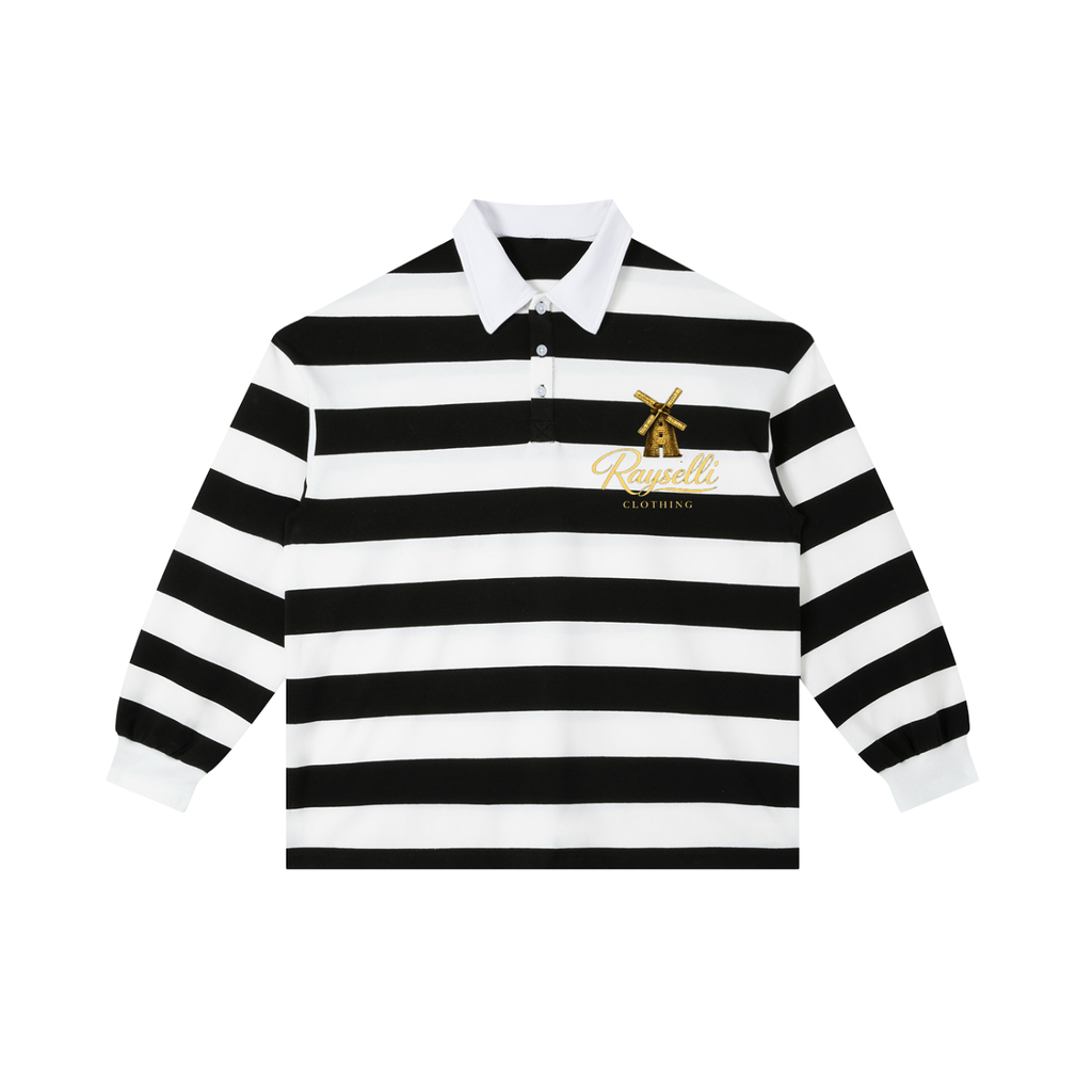 Rayselli Block Stripe Polo Shirt