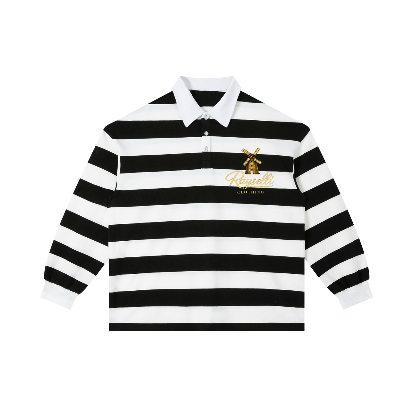 Rayselli Block Stripe Polo Shirt