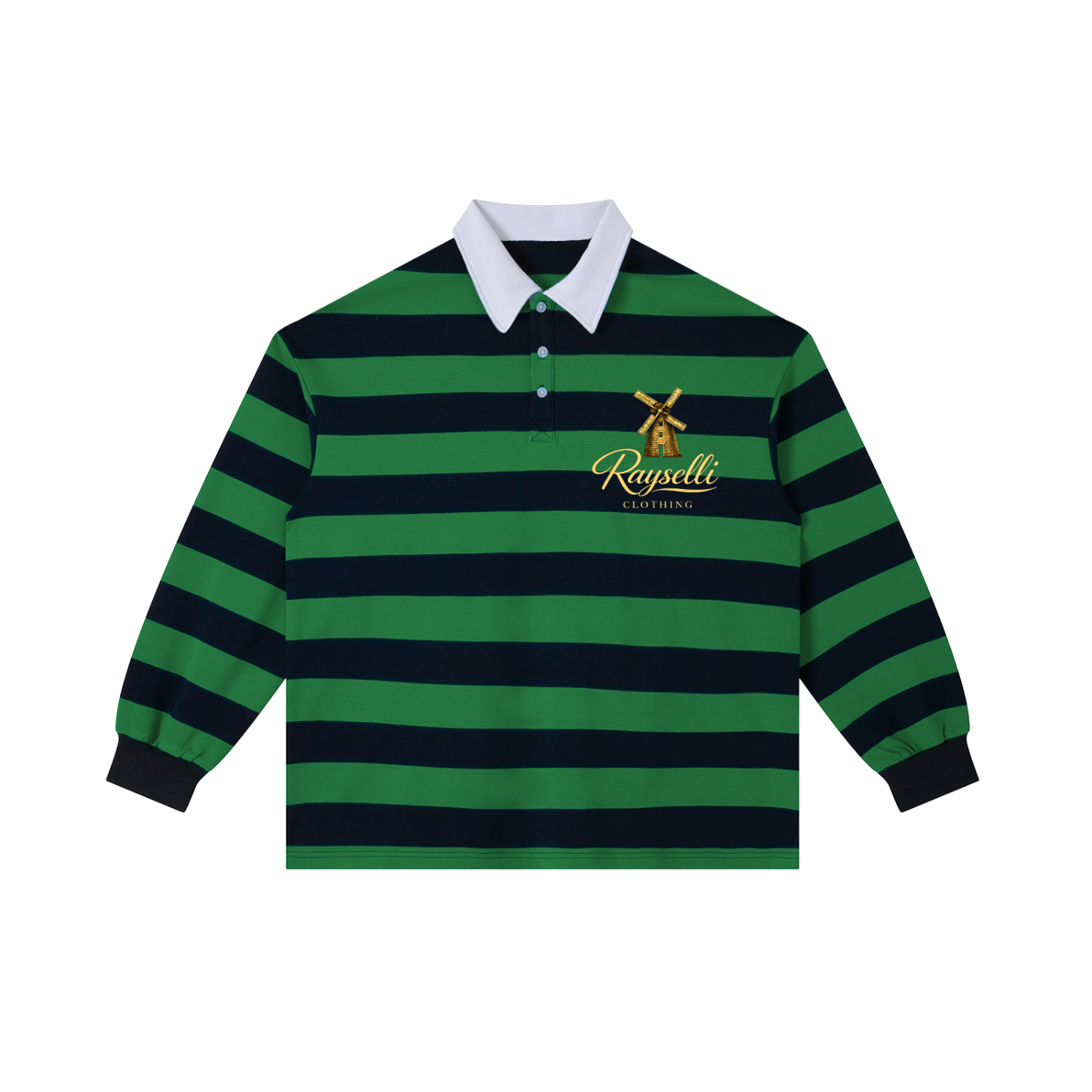 Rayselli Block Stripe Polo Shirt