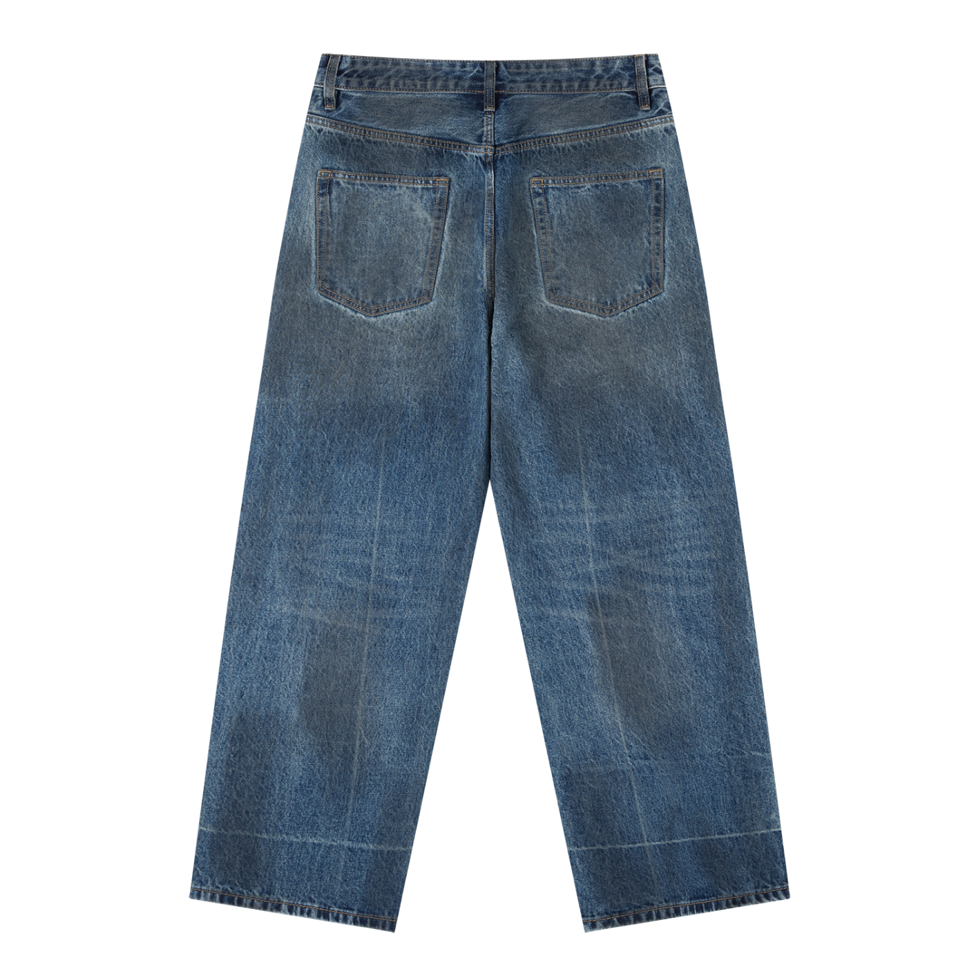 Rayselli Vintage Wash Baggy Denim Jeans