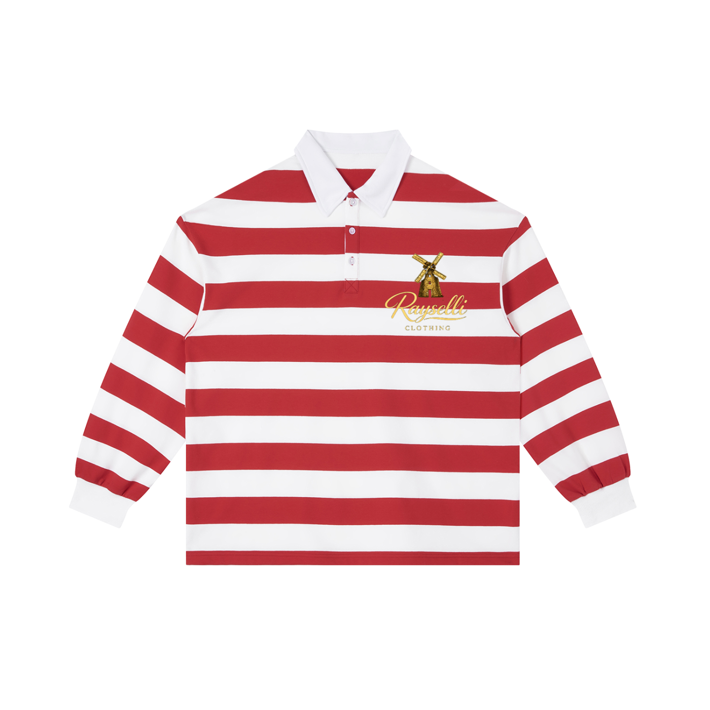 Rayselli Block Stripe Polo Shirt