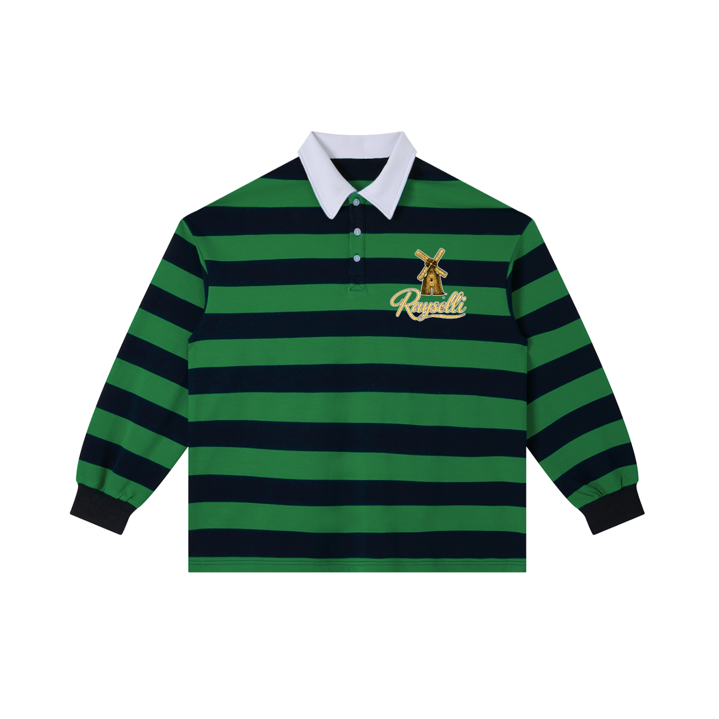 Rayselli Block Stripe Polo Shirt